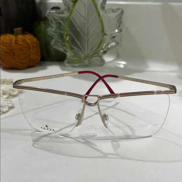 Gucci Eyewear with Pink and Gold Accents - Picture 1 of 7